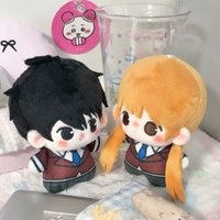 10CM My Little Monster Yoshida Haru Mizutani Shizuku Plush Dress Up Cotton Doll Clothes Pendant Keychain Plushie Toys for Kids