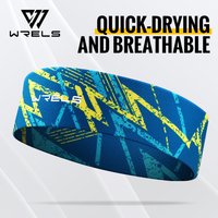 WRELS Sweatproof Sports Headbands Men Women Outdoor Quick Dry Elastic Hair Bands Volleyball Tennis Gym Fitness Yoga Hair Bands