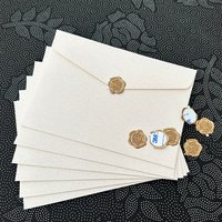 30pcs/lot Thickened Linen Texture Pattern 17.5x12.5cm White Envelope Retro for Invitations Postcards Wedding Business Letters