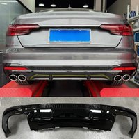 For Audi A4 S-Line S4 B9.5 B9 Facelift Saloon / Avant 2020-2025 (Not For A4 Standard) Car Rear Bumper Valance Diffuser Bodykit
