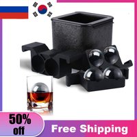 Eco-Friendly 2/4/8 Ball Ice Maker Crystal Clear Ice Ball Press Spherical Whiskey Tray Mould Bubble-Free Ice Cube Maker Ice Mold