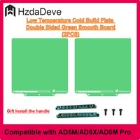 Use for Flahforge AD5M/AD5M Pro/ AD5X Cold Build Plate Double Sided Green Smooth Board