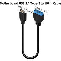 30cm Motherboard Front Panel USB 3.1 Type-E to USB 3.0 19/20Pin Header Adapter Cable Compatible with Asus Desktop Computer