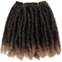 Short Ombre Spring Curly Dreadlock Hair Weft Soft Synthetic Braiding Hair Bulk For Afro Women DIY Braids Ponytails Wigs Toupee