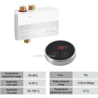 MiniDigital LCD for Touch Thermostatic Faucet Xing Water Controller Water Temperature Xer Xed Controller G1/2" image 3