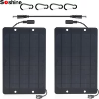 Soshine USB 5V 6W Mini Solar Panel DC 6V Solar Battery Charger High Performance Monocrystalline for Monitor Small Pump Small Fan