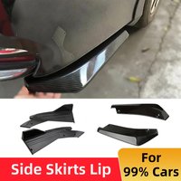 Universal Side Skirts Front Rear Lip Extension 2PCS Black Air Dam Diffuser Spoiler Trim Car Exterior Body Kit Tuning Accessories