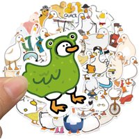 50PCS Cartoon Duck Stickers Funny Cute Duck Waterproof Vinyl Kawaii Decals for Laptop Bumper Water Bottles Computer Luggage