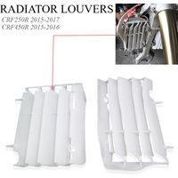 For HONDA CRF250R CRF450R 2015-2017 Motorcycle Radiator Louvers Rad Guards Plastic Engine Shroud Cooling Wind Deflector Grille