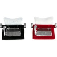 1/12 Dollhouse Miniature Accessories Mini Typewriter Model Toys for Doll House Decoration ob11