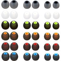 Silicone Replacement Earbud Tips Earbud Covers Eartips Fit Most in-Ear Earbuds(Inner Hole 3.8mm -5.1mm) Headphone Earbuds S M L