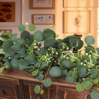 1/3pcs Green Foliage Vine Artificial Plants Festival Accessory Wedding Wreath Outdoor Garden Yard Arch Decora Home Room Hanging