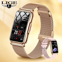 Lige smart wacker frauen voll touchscreen bluetooth ruf ip67 wasserdicht sport fitness tracker smartwatch frauen