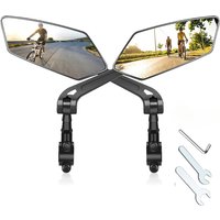 AliExpress DOMEN Bicycle Rearview Wide Angle Mirror Cycling 360° Adjustable Rotate Road Bike Handlebar Rear View Mirrors Bike Accessories