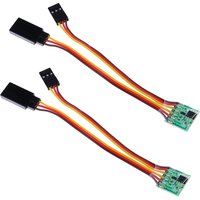2Pack Universal RC Servo Signal Reverser Rotation Inverter for Aircraft Airplane Steering Gear