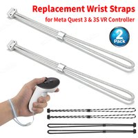 2PCS Replacement Wrist Straps for Meta Quest 3 VR Controller Anti-Throw Adjustable Hand Straps for Meta Quest 3 & 3S Accessories