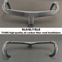 Complete internal cable routing for SL8 road bicycle handlebars T1000 carbon fiber integrated cockpit Di2 road bicycle handlebar