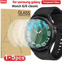 Tempered Glass for Samsung Galaxy Watch 6 40mm 44mm HD Screen Protector Film Anti-Scratch for Galaxy Watch 6 Classic 43mm 47mm