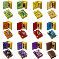 36pcs/12 sets of magic books, MOC small particle building blocks, high-quality ABS, flip books, DIY assembled toys.