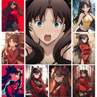 1pc Tohsaka Rin Game Fate Poster Poster Art Print Bar Living Room Furniture Decor
