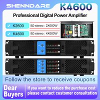 ShennDare Professional Digital Power Amplifier 2/4 Channel Stereo Output Audio Power Amplifier Audio Subwoofer Speaker System