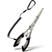 8.4" Multi-Fishing Pliers: Long Nose, Safety Lanyard, Anti-Corrosion SS for Fresh/Saltwater. No Battery Needed.