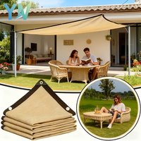 2x2m 2x4m Yard Shading Sun Protection Thickened Heat Resistant Outdoor Shade Net Light Blocking for Balcony Breathable Mesh