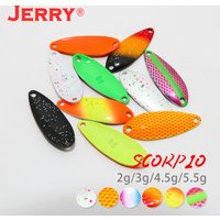 Jerry 2g 3g Scorpio Casting Area&Stream Trout Fishing Spoons Lures Baits Metal Single Hook Ultralight Pesca Spinnerbait