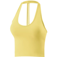 Women's Breathable Sports Bra Pads Hanging Neck Push Up Bra Sexy Beauty Back Sport Vest Yoga Tank Top Fitness Gym Workout Top