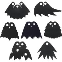 MOC Figures Black Cloak Fabric Building Blocks Broken Hole Cape Accessories Assemble Bricks Toys