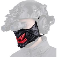 Bat Style Tactical Airsoft Mask Paintball Steel Mesh Protective Half Masks Militar Shooting CS Wargame Halloween Cosplay Props