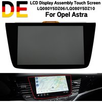 Oryginalny 8-calowy ekran dotykowy z wyświetlaczem LCD LQ080Y5DZ10 do OPEL Vauxhall Astra K 2016-2018, zamiennik ekranu LCD nawigacji samochodowej DVD.