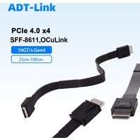 Kabel PCIe 4.0 x4 OCuLink SFF-8611 męski-męski 16GT/s Gen4 SAS 4.0 24Gbps do eGPU Dock, laptopa gamingowego, mini PC, serwera rozszerzającego.