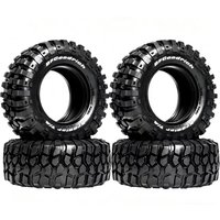 98mm 1.9 inch Rubber Tire Wheel Tyre for 1/10 RC Crawler Car Axial SCX10 Pro Traxxas TRX4 RC4WD D90 Redcat Gen8 MST