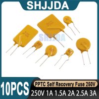 10PCS PPTC Resettable Fuse 250V 0.11A 0.12A 0.18A 0.2A 0.3A 0.4A 0.5A 0.6A 0.8A 1A 1.2A 1.5A 2A 3A Plug In Self Resettable Fuse