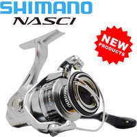 21 New SHIMANO NASCI Spinning Fishing Reel 5+1BB Hagane Gear Larger Spool Capacity Max 11kg Drag X-Ship Saltewater Fishing Reels