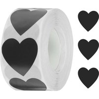500pcs/roll Heart Stickers Roll Valentine's Day Love Shape Labels Removable for Craft Envelopes Boxes Gift Tags Bags Wedding