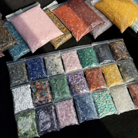 1 bag/100g Natural crystal chips, crystal particles, aquarium filler, vase filling material, household decorative crystal