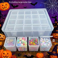 Craft Storage Box, Perfect for Storing Bead Seeds, Jewelry, Rhinestone Crafts, Bead Organizers, 12 Plastic Bead Storage Boxes