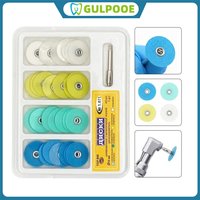 GULPOOE40pcs/Box Dental Composite Polishing Disc Polishing Strips Mandrel Set Dental Supplies Whitening Material Dentistry Tools