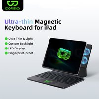GOOJODOQ Magic Floating & Ultra-Slim & Ultra-Slim Keyboard for iPad Pro 2024 M4 Pro 11 2018-2022 for iPad 10th Gen Multi-Touch