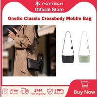 PGYTECH OneGo Crossbody Mobile Bag, Large Organized Storage Lens Cloth & Shoulder Strap Everyday Carry Bag for Phone/Camera