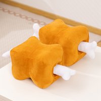 40cm Bone-In Meat Plush Bone Pillow Funny Meat Desk Nap Pillow Stuffed Soft Doll For Sleeping Sofa Cushion Room Decor