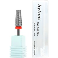 HYTOOS Tapered 5 in 1 Nail Drill Bit Cross Teeth Carbide Nail Bits Remove Gel Electric File Drills Machine Manicure Accessories image 4