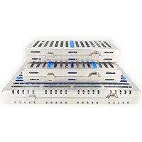 Dental Sterilization Rack Surgical Autoclavable Sterilization Box Dental Cassette File Burs Disinfection Tray Dentist Tools