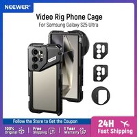 NEEWER S25 Ultra Phone Cage, Mobile Video Rig Phone Stabilizer with 67mm Filter Adapter Compatible with Samsung Galaxy S25 Ultra