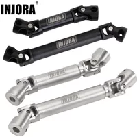 INJORA 2PCS Hardened Stainless Steel Center Drive Shaft for 1/24 RC Crawler Axial SCX24 Jeep JLU C10 Bronco Base Camp 4Runner
