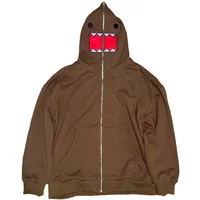 Y2k Hoodie New Harajuku Hip-hop Cartoon Printed Full Zip Up Hoodie Sweatshirt Aesthetic Gothic Fashion Couple Tops Women Clothes
