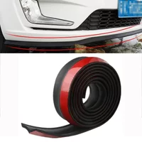 Car Front Bumper Lip Car Lip Skirt Protector Rubber Auto Exterior Mouldings Replacement 2.5M 60mm Protective Rubber Strip