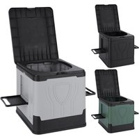 Camping Toilet, Portable Toilet for Adults, Portable Travel Folding Toilet with Lid and Paper Holder, Compact Potty for Car Camp